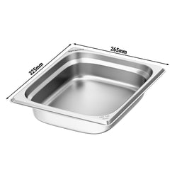 Pojemnik ze stali nierdzewnej GN 1/2 – wysokość: 65 mm