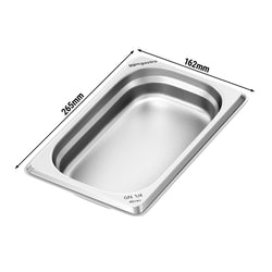 Pojemnik ze stali nierdzewnej GN 1/4 – wysokość: 40 mm