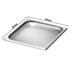 (6 sztuk) Pojemniki ze stali nierdzewnej GN 2/3 – wysokość: 20 mm