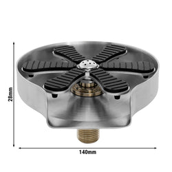 Płukacz do szklanek wpuszczany - do zlewu - G3/8" - zintegrowany regulator strumienia