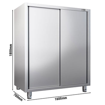 Szafka na przybory kuchenne - 1600x700 mm - 2 drzwi przesuwne - Wysokość: 1800 mm - Prime Gastro