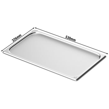 (6 sztuk) Taca ze stali nierdzewnej GN 1/1 – 10 mm