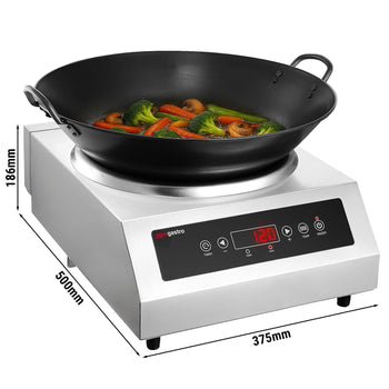 Kuchenka indukcyjna WOK - 3,5 kW - włącznie z WOK - Prime Gastro