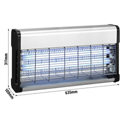 (3 szt.) Lampa owadobójcza rażąca UV‑A - do 150m² - 2x20W
