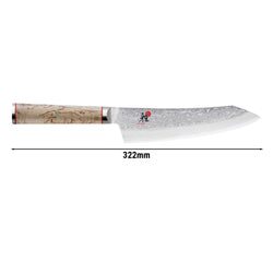 MIYABI | 5000 MCD - Rocking Santoku Ostrze : 180 mm