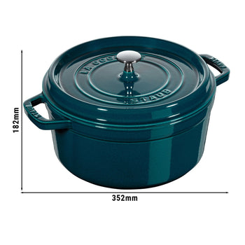 STAUB | LA COCOTTE - Cocotte - Ø 280mm - Żeliwo - La-Mer - Prime Gastro