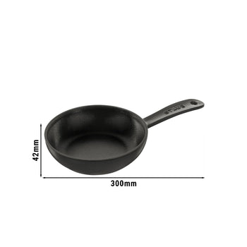STAUB | PATELNIA- Patelnia do smażenia - Ø 160mm - Żeliwna - Czarna | Okrągła - Prime Gastro