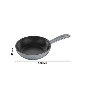 STAUB | PATELNIA - Patelnia do smażenia - Ø 160mm - Żeliwo - Grafitowy szary - Prime Gastro