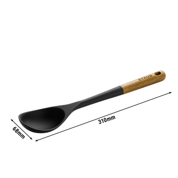 STAUB | Łyżka do serwowania - 310 mm - silikonowa - czarna - Prime Gastro