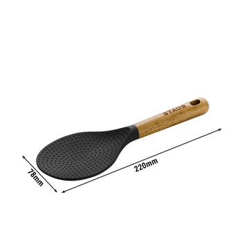 STAUB | Łyżka do ryżu - 220 mm - silikonowa - czarna - Prime Gastro
