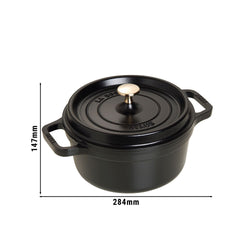 STAUB | LA COCOTTE - Cocotte - Ø 220mm - Żeliwo - Czarny