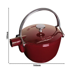 STAUB | SPECIALITIES - Czajniczek - 1,1 litra - Żeliwo - Grenadynowa czerwień