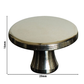 STAUB | Uchwyt pokrywy - okrągły - 20mm - nikiel - Prime Gastro