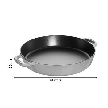 STAUB | PANS - Patelnia do paelli - Ø 340mm - Żeliwo - Grafitowy szary - Prime Gastro