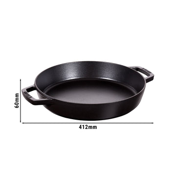 STAUB | PANS - Patelnia do paelli - Ø 340mm - Żeliwo - Czarny - Prime Gastro