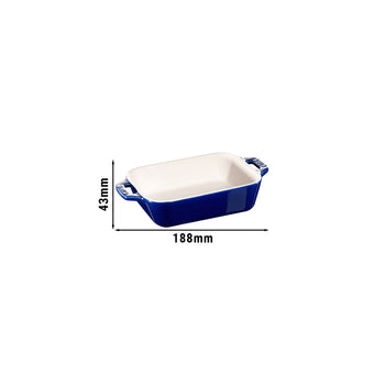 STAUB | CERAMIQUE - Naczynie do zapiekania - 140x110mm - Ceramika - Granatowy - Prime Gastro