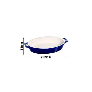 STAUB | CERAMIQUE - Naczynie do zapiekania - 230mm - Ceramika - Ciemnoniebieski kolor - Prime Gastro