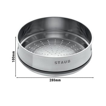 STAUB | wkład do gotowania na parze - 4,4 litra - Ø 260 mm - stal nierdzewna - Prime Gastro