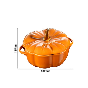 STAUB | CERAMIQUE - Cocotte - Kształt dyni - Ø 150mm - Ceramika - cynamonowe - Prime Gastro