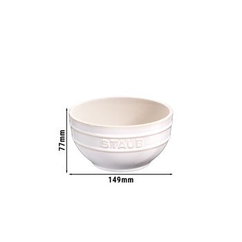 STAUB | CERAMIQUE - Miska - Ø 140mm - ceramika - kość słoniowa-biały - Prime Gastro