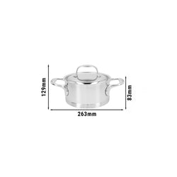 DEMEYERE | ATLANTIS 7 - Garnek do smażenia z pokrywką - Ø 160mm - Stal nierdzewna