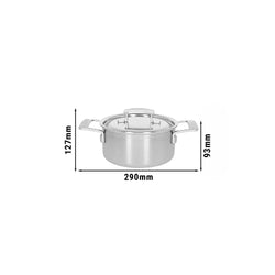 DEMEYERE | INDUSTRY 5 - Garnek do smażenia z pokrywką - Ø 180mm - Stal nierdzewna
