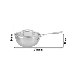 DEMEYERE | INDUSTRY 5 - Rondel do smażenia z pokrywką - stożkowa - Ø 200 mm - stal nierdzewna