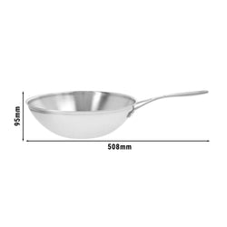 DEMEYERE | INDUSTRY 5 - Wok z płaskim dnem - Ø 300 mm - stal nierdzewna
