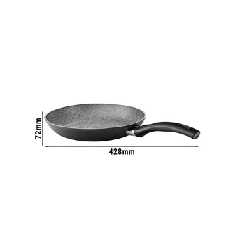 BALLARINI | BOLOGNA GRANITIUM - Patelnia do smażenia - Ø 240mm - Aluminium - Czarny - Prime Gastro