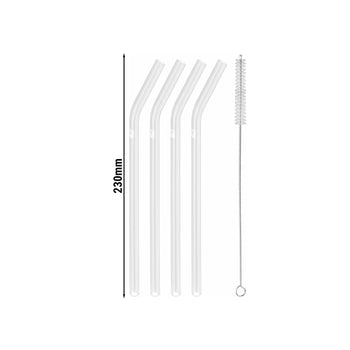 ZWILLING | SORRENTO - Szklane słomki - zakrzywione - Prime Gastro