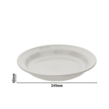 STAUB | DINING LINE - Talerz - głęboki - Ø 240mm - ceramiczny - Biała trufla - Prime Gastro