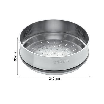STAUB | wkład do gotowania na parze - Ø 240 mm - stal nierdzewna - srebrny - Prime Gastro