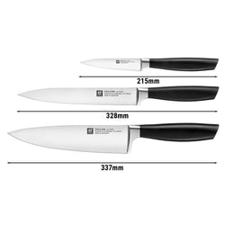 ZWILLING | ALL * STAR – zestaw noży – 3 sztuki – srebrny