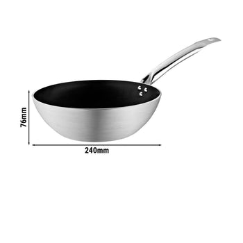 Aluminiowa patelnia wok — Ø 240 mm - Prime Gastro