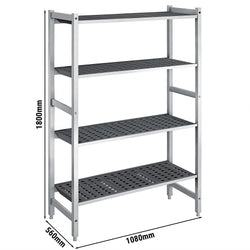 Aluminiowa półka podstawowa – 1080 x 1800 mm – nośność: 900 kg