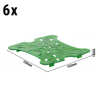 (6 szt.) Tacka ociekowa CAMBRO | FreshPro - dla 1,9 litra i 3,8 litra - Zielona - Prime Gastro
