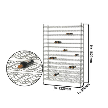 Półka na wino - na 168 butelek - Prime Gastro