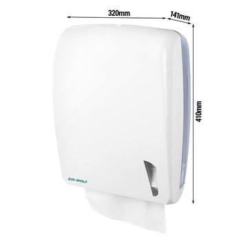 AIR-WOLF | Dozownik ręczników papierowych - na 750 ręczników - ABS plastik - biały - Prime Gastro