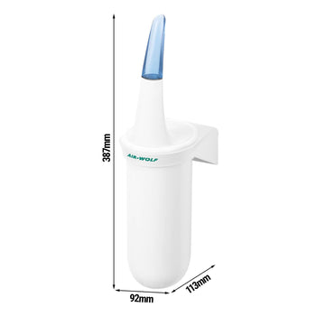 AIR-WOLF | Uchwyt na szczotkę WC - zamknięty - ABS - plastik - biały - Prime Gastro