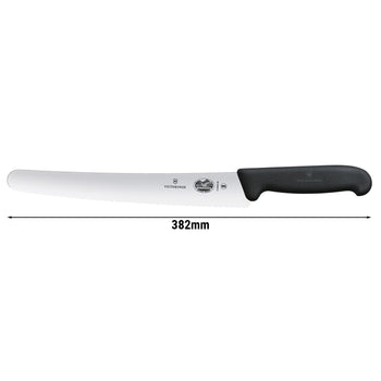 VICTORINOX | FIBROX - Nóż do chleba i nóż cukierniczy z ząbkowaną krawędzią - Ostrze: 260 mm - Prime Gastro