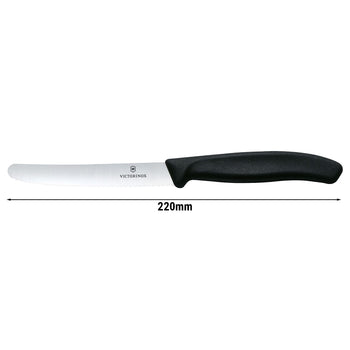 VICTORINOX | SWISS CLASSIC - Nóż do pomidorów i nóż stołowy z ząbkowaną krawędzią - Ostrze: 110 mm - Prime Gastro