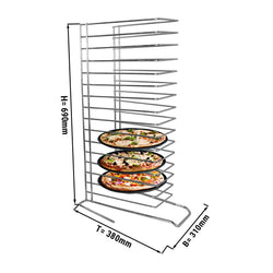 Uchwyt na blachę do pizzy z 15 przegródkami