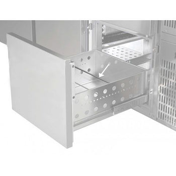 Uchwyt na butelki dla barowego stołu chłodniczego - Prime Gastro