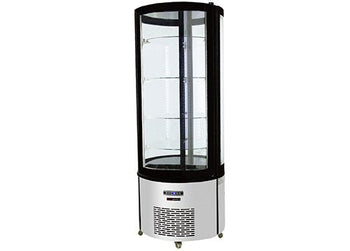 Szklana półka okrągła – odpowiednia do gabloty panoramicznej PVNR400R - Prime Gastro