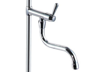 Prysznic z dwoma otworami 10000 - z kranem mieszającym, kranem obrotowym & 2 zaworami mieszającymi - Prime Gastro