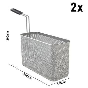 Zestaw koszy do makaronu - 2x 1/2 - Prime Gastro