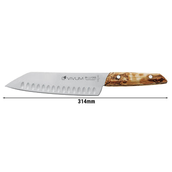 F. DICK | VIVUM - Santoku - ze żłobieniami - Ostrze: 180mm - Prime Gastro