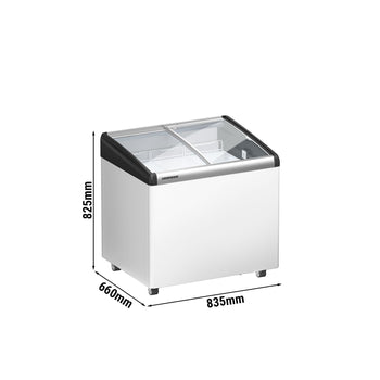 LIEBHERR | Zamrażarka skrzyniowa - 143 litry - z przesuwaną szklaną pokrywą - Biała - Prime Gastro