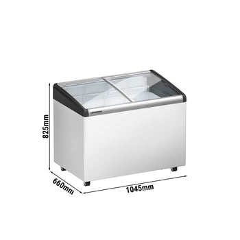 LIEBHERR | Zamrażarka skrzyniowa - 196 litrów - z przesuwaną szklaną pokrywą - Biała - Prime Gastro