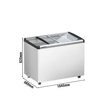 LIEBHERR | Chłoziarka skrzyniowa - 252 litry - z przesuwaną szklaną pokrywą - Biała - Prime Gastro